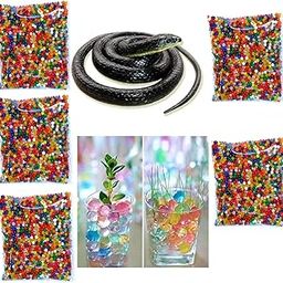 TOYSFAST Combo (5000 Pcs Water Growing Balls +1 Pcs Snake Toys) Water Ball for Home Decor | Water Jelly Vases Fillers, Toys Games Decoration (B163)-image-54