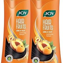 Joy Apricot & Peach Conditioning Shampoo for Growing Long & Silky Hair (340ml x 2)| Boosts Hair Growth, Makes Hair Soft & Silky | Free from Harsh Chemicals & Paraben-10