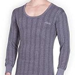 Men's 100% Cotton Rich Fabric Charcoal Grey Thermal Wear- Upper Top - Pack of 1-image-65