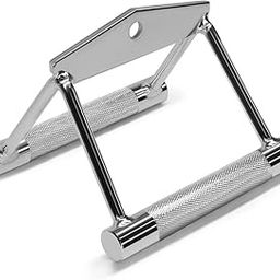 FITRXX Pro-Grip Seated Rowing | Chinning Bar | Solid Steel Handle | V Bar | Pro Grip D Handle | Tricep Curl Bar | LAT Bar | Rowing Bar Handle Witout Grip.-26