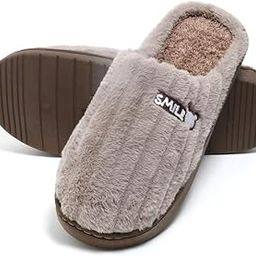Unisex Winter Flip Flop Slipper for Men and Women Soft Faux Fur Slip On Indoor Home Slides Slipper for Bedroom Sandals-image-92