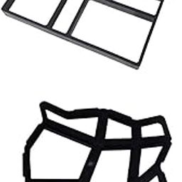 LOOM TREE 2pcs Garden Paving Pavement Mold Patio Step Stone Mould Path Maker Shaper | Decorative Stepping Stones-image-46