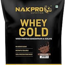 NAKPRO Gold Whey Protein Concentrate & Isolate 1kg Chocolate | 25.5g Protein, Trustified Certified Supplement Powder | Fast Absorbing Whey Protein Powder-27