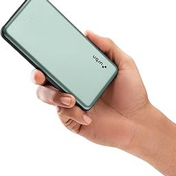 URBN Power Bank 10,000mAh Ultra Slim 12W | Dual Port Type C Input/Output | BIS Certified | 4-Layer Circuit Protection | 6-Month Replacement Warranty | Made in India | Free Type C Cable - Green-6