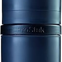 BlenderBottle ProStak Twist n' Lock Storage Jars Expansion 2-Pak with Pill Tray, All Black-image-15