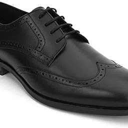 thomas crick Men’s Genuine Leather Brogue Shoes | Premium Slip-On Formal Dress Shoes with Cushioned Insole & Anti-Slip Sole for Office, Wedding & Business Wear-picture-5