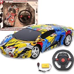 Storio Rechargeable RC Remote Control Racing Super Car | Sports Car with LED Lights | High-Performance Speed Car Toy for Kids - 13296-image-78