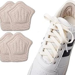 OPSUZY Heel Inserts Cushion Pads Inserts for Women & Men 1xPair-Heel Grips Liner Cushions Inserts for Loose Shoes Too Big Boots Heel Slip and Blister (Beige) (PentagonHeel Liner-2)-image-102