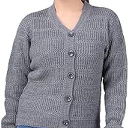 Women Short Self Design Computer Knitted Woolen Winter Wear Short Cardigan for Women (SHUGAR)-image-76
