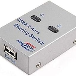 RyzCare USB Sharing Switch,3 in 1 (1) 2 Ports Auto Printer Sharing Switch Hub Box,High Speed Sharing Switcher Printer Scanner External (1 to 2) - grey-10