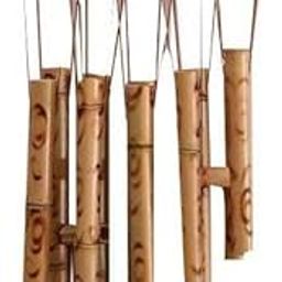 Kartik Feng Shui Boat Bamboo Wooden Wind-Chimes Home Decor Balcony Outdoor Garden Positive Energy Fengshui Vastu Windchime (8 Pipes) (Normal Bamboo)-image-69