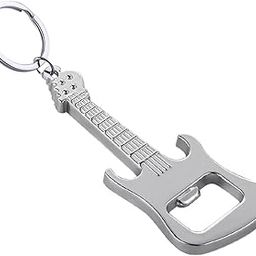 AUGEN Premium Guitar Opener Stainless Steel Keychain Metal For Gifting With Key Ring Anti-Rust (Pack Of 1)-31
