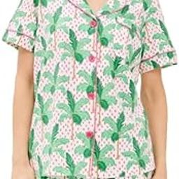 Cotton Printed Nightwear Shorts for Women, Girls| Ultra Soft & Stylish Collar Neck Night Dress | Comfortable Summer Shirt and Short for Lounge Wear, Nightwear-image-10