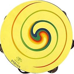 Tambourine 7.87'' Rhythm Hand Held Drum Bell for Music Classroom KTV Concert-image-9