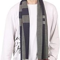 Men Reversible Self Design Multi Color Muffler-image-29