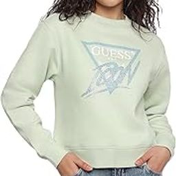 Green Printed Round Neck Icon Organic Cotton Sweatshirt-image-60