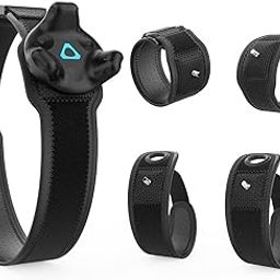 AMVR VR Tracker Straps,Adjustable Waist Belt and Wrist Hand & Palm Straps Full Body Tracking VR Bundle for HTC Vive System Trackers Motion Capture (1 Tracker Belt + 2 Wristband + 2 Palm Straps)-1