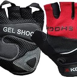 Kobo WTG-04 Cotton Gym Gloves, Medium (Red/Black)-image-48