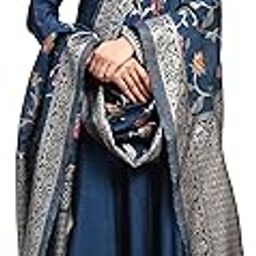 Women's Vichitra Silk Anarkali Suit Set with Jacquard Dupatta for Women Kurta Set for Women-image-54