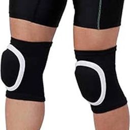 ArrowMax Cotton Skating/Dancing Foam Pull-on Padded Knee Cap/Guard, Protector for Men, Women and Kids (1 Pair, Black)-44