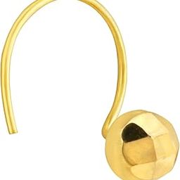 Golden Brass Nose Pin Wire Taar Stud Diamond Piercing Nose Stud | For Women and Girls - Black-14