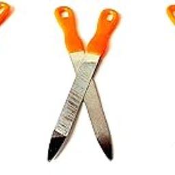 Stainless Metal finish Professional Nail Filer Polisher Art Kits Manicure Pedicure trimmer cutter shaper remover Sharpener Tools for Bridal Girls Women beauty Cleaner accesseries- Pack 6pcs-image-12