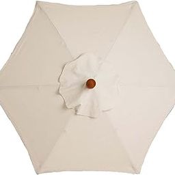 SECRET DESIRE Outdoor Umbrella Canopy 6 Ribs/8 Ribs Sunshade Top Cover for Garden Backyard 2.0M 6 Ribs Beige-image-15