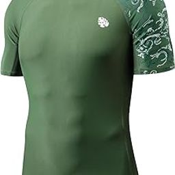 Men's Splice UV Sun Protection UPF 50+ Skins Rash Guard Short Sleeves-image-24