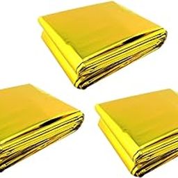 SKISUNO 3pcs Emergency Blankets Silver Aluminum Foil Survival Blankets Thermal Reflective for Outdoor Survival Gear-image-59