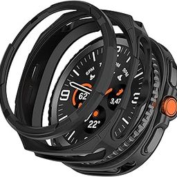 OBOE Silicone Bumper Case with Bezel 46mm Cover Compatible with Samsung Galaxy Watch 8 Classic (Black) [Watch NOT Included]-image-25