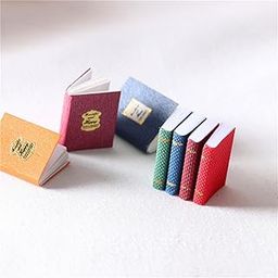 THE STYLE SUTRA 4/Set Miniatures Opening Books 1:12 Doll House Bookshelf Library Life Scene-image-80