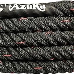 AZUKA® Polypropylene Battle Rope for Gym, Battle Rope for Home, Heavy Battle Rope, 1.5 Inches Diameter (40 FT, Black-Red)-image-17