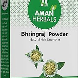 AMAN HERBALS - 100% Pure and Natural Bhringraj powder For Hair Growth 100gm | Preservative free-image-60