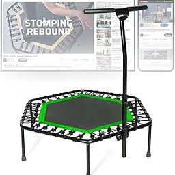 Sportplus Fitness Trampoline With Bar / or Bungees Indoor Rebounder for Adults Ideal Cardio Workout, Training At Home, Bungee Rope System Trainer, Silent Max 286-image-76