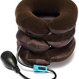 Bhabha Sales® Air Inflatable Neck Traction Soft 3 Layer Pillow for Travel-picture-53