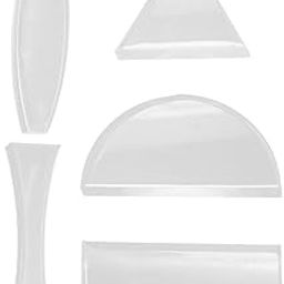 GLEAVI 5pcs Optical Lens Physics Experiments Concave Convex Semicircle Triangle Teaching Tools for Science Education-67