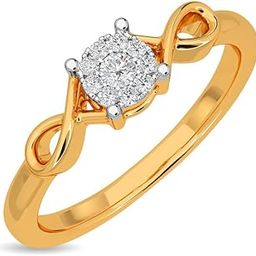 14k / 18k Real Gold & Diamond Ring | Diwali, Rakhi Rakshabandhan Gift for Sister/Bhabhi/Women | With Certificate of Authenticity & BIS-Hallmarked Gold Jewellery | Enigma Diamond Ring-image-36