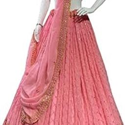 Women's Georgette Semi Stitched Lehenga Choli In Dark Blue Colour Chaniyacholi-SF218ver-7-picture-43