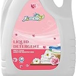 HOMESPOT liquid detergent, top load front load, detergent liquid for washing machine - balanced PH, Non-toxic (5 Liter, Rose)-picture-21