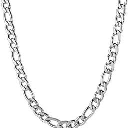 Fashion jewellery Stainless Steel Platinum Silver Chains Neck Chain Necklace Chain for Men Boys Boyfriend gents man women girls unisex stylish (Silver)-image-51