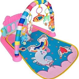 Cable World® 3 in 1 Musical Keyboard Mat Piano Gym Mat Gym & Fitness Rack,Pack of 1 Set (Pink)-15