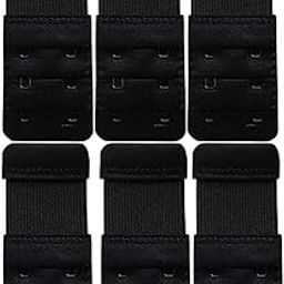 Bra Hook Extender to Increase Bra Length for Backless Dresses-2 Hook - 3 Eye, Extra Elastic, Combo Pack Black-picture-35
