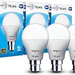 Wipro Tejas 12w LED Bulb for Home & Office |B22 LED Bulb Base |Cool Day White Light (6500K) |4Kv Surge Protection |High Voltage Protection |Eco Friendly Energy Efficient | Pack of 3-image-22