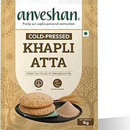 Anveshan Cold-Pressed Khapli Atta (1Kg)| Low 100% Emmer Wheat |GI, High Fiber, Stone-Ground Flour|High Dietary Fiber for Easy Digestion|-image-55