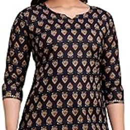 Women's Cotton Short Top Printed, Half Sleeve, Comfortable Fit-image-96
