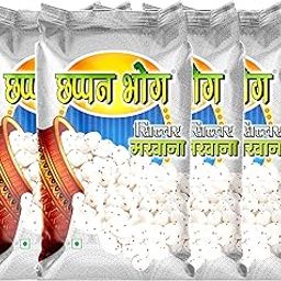Chappan Bhog Phool Makhana | Silver 600 grams (Pack of 6X100 gm) | Premium Makhana | Fox Nut | | Hand Pick | Rich in Fiber | Gluten Free | Anit Oxidants | Vegan-image-57