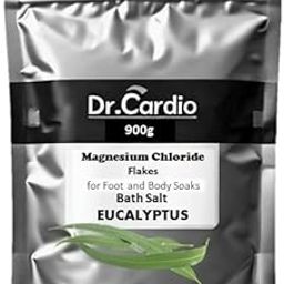 Dr Cardio Natural Bath Salt | Dead Sea Salt Magnesium Chloride Flakes for Foot and Body Soaks | Replenish Magnesium Levels | Relaxing & Rejuvenating Muscles & Joints (900g, Eucalyptus)-14