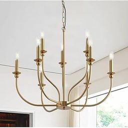 CHANDNI DÉCOR New Modern Design 9-Lights Luxury Candlestick Adjustable Chandelier (Bulb NOT Include)-picture-2
