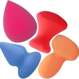 Ankita Beauty Blenderfor Face Makeup |Makeup Buddy Beauty Blender for Face Makeup | Reusable | Multi-Use Beauty Blender | Pack of 4 (Color and Shape May Vary)-38
