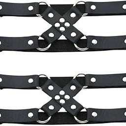 Women Adjustable Elastice Leather Leg Garter Belt Thigh Ring Garter-image-63